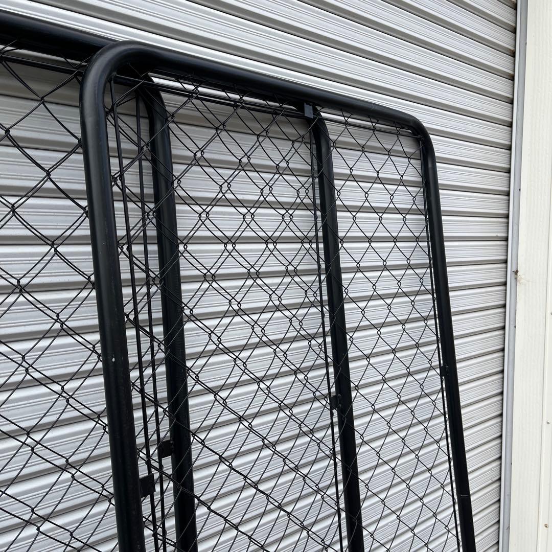 アメリカンフェンス 3枚◾️黒ブラック180cm x 90cm ガレージインテリア