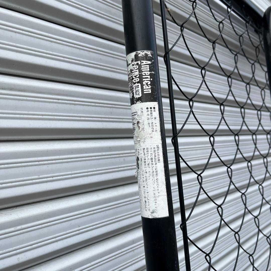 アメリカンフェンス 3枚◾️黒ブラック180cm x 90cm ガレージインテリア