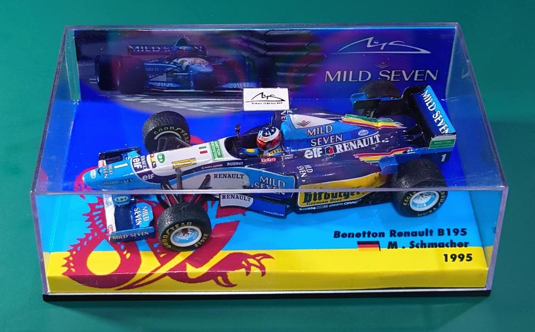 【カスタム/改修品】ミニチャンプス 1/43 ベネトンB195(タバコ仕様変更)