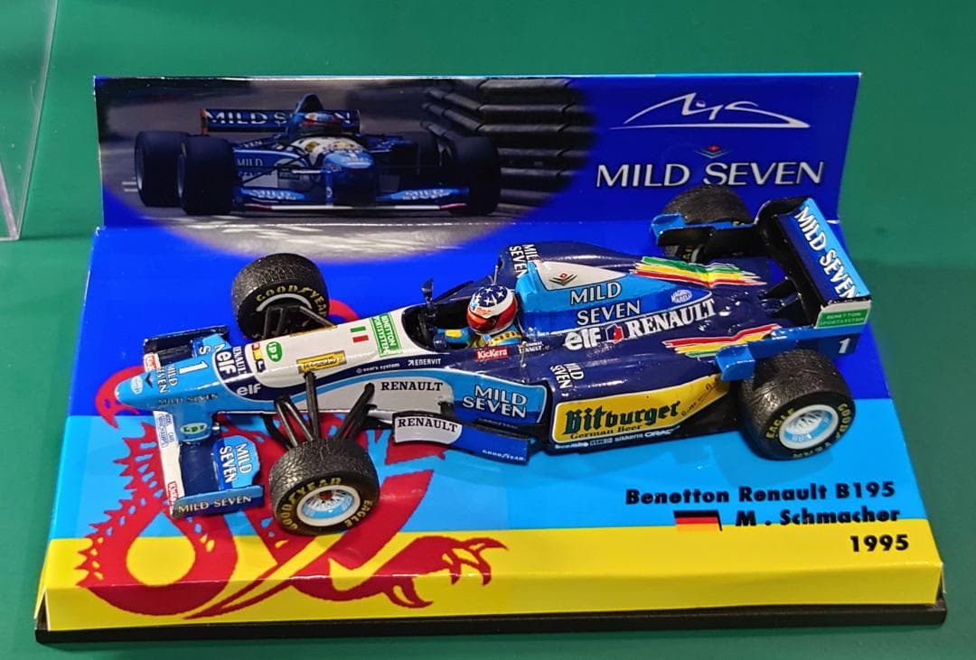 【カスタム/改修品】ミニチャンプス 1/43 ベネトンB195(タバコ仕様変更)