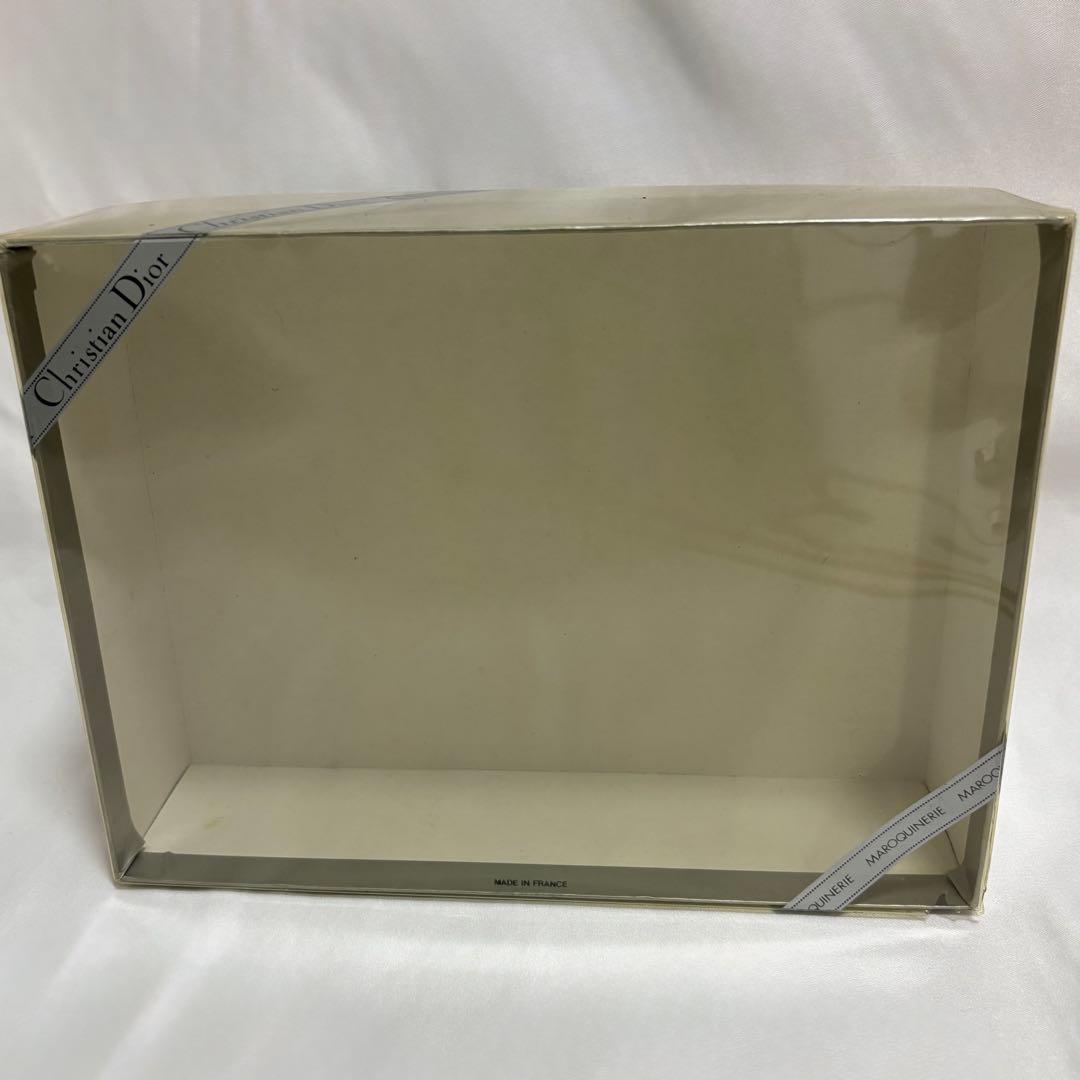 クリスチャンディオール ハニカム柄 総柄 チェーン ショルダーバッグ pvc 茶