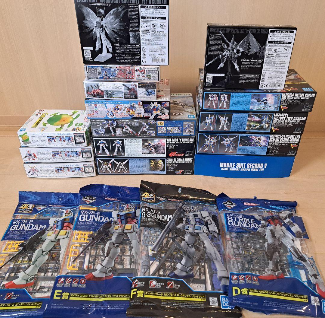 【未組み立て】HG1/144、SD、EG、ガンプラまとめ売り 合計19個