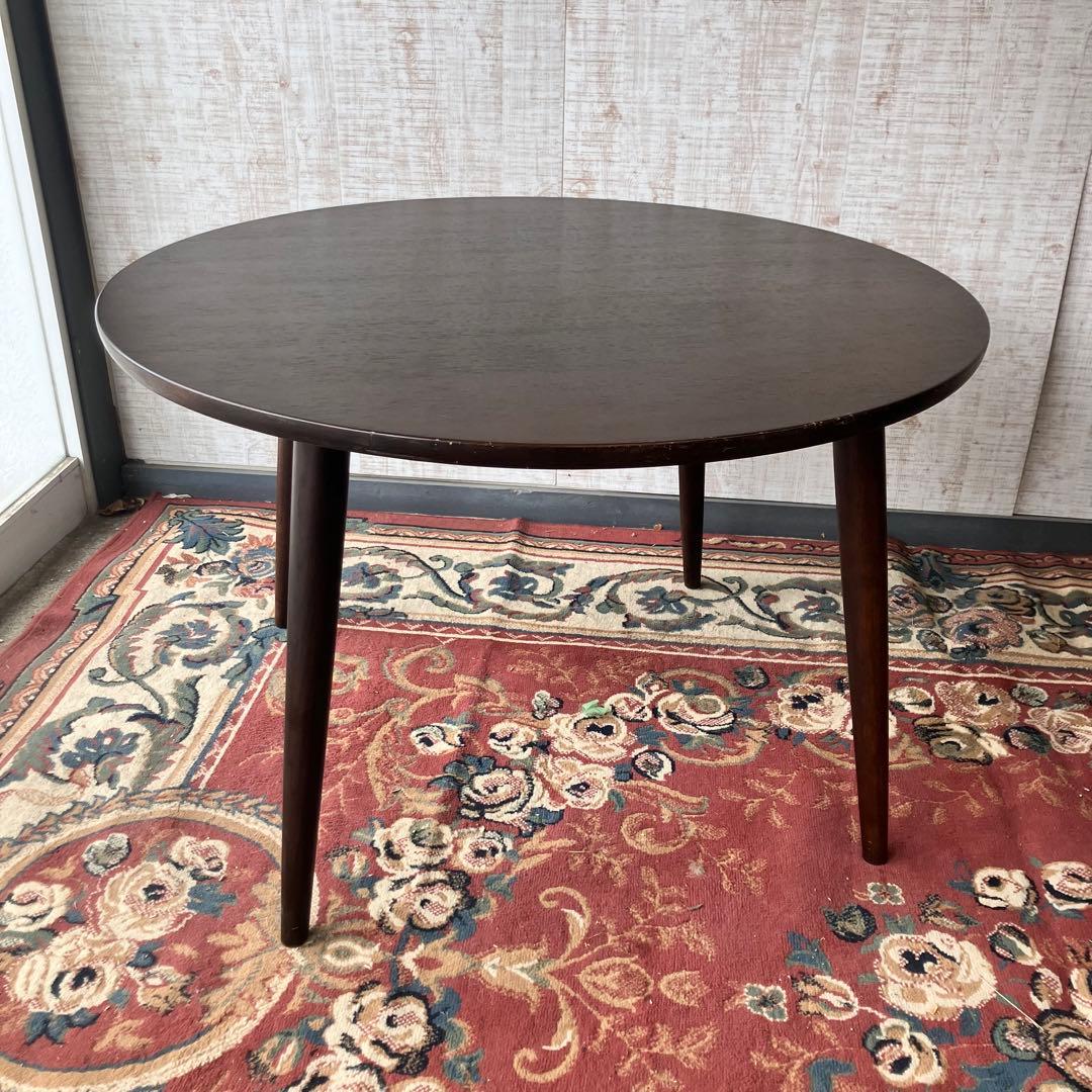 カンディハウス 旭川家具エクリプス 木製ラウンドテーブル 大型ダイニングテーブル