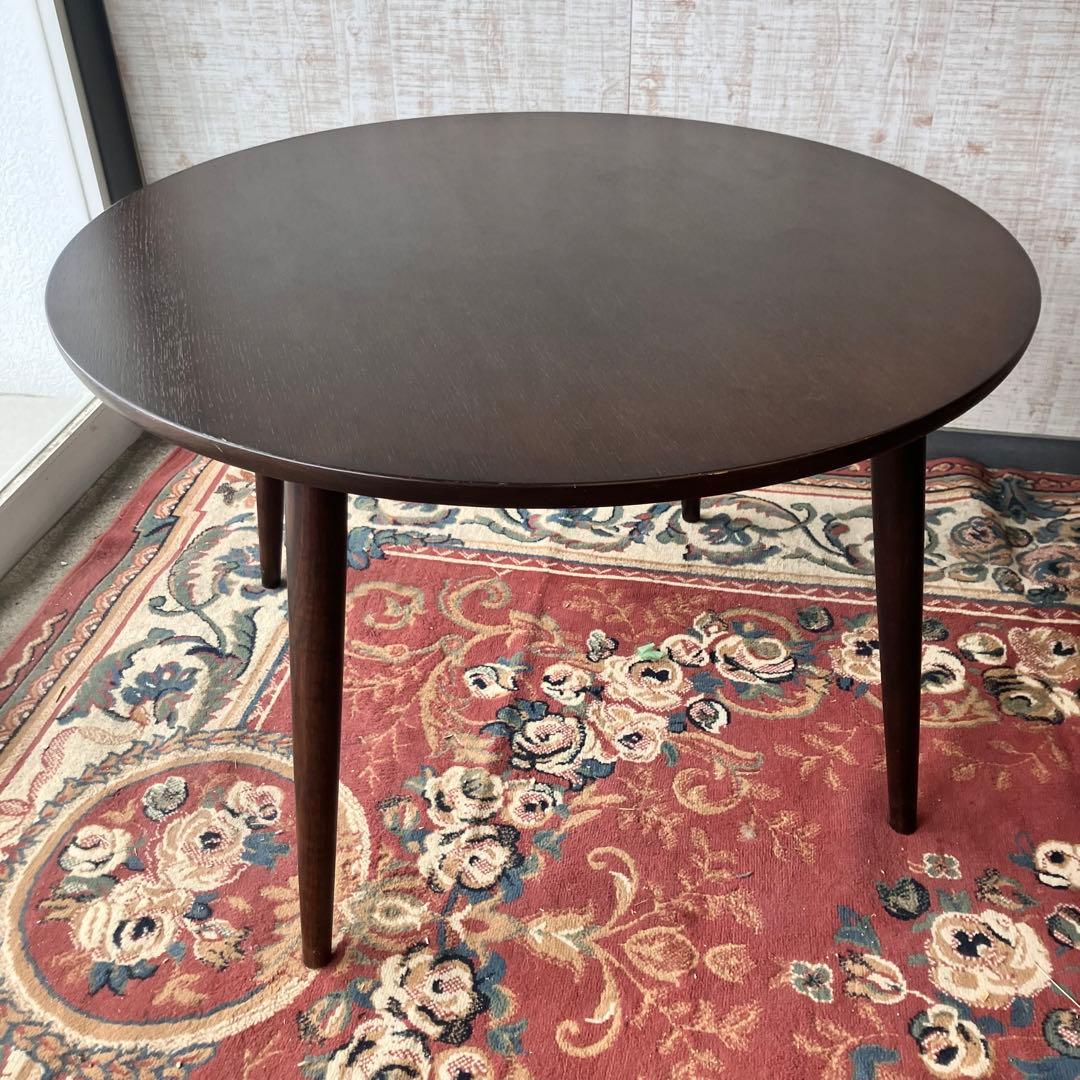 カンディハウス 旭川家具エクリプス 木製ラウンドテーブル 大型ダイニングテーブル