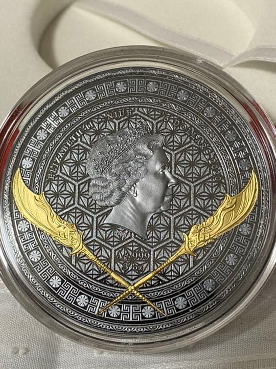 2020　ニウエ　関羽　 五虎大将軍　3オンス　ブラックプルーフ　大型銀貨