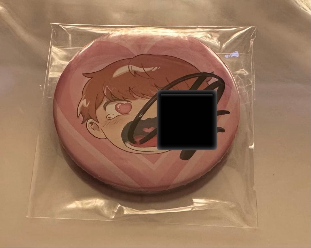 めいちゃん 缶バッジ 99個 サイン入り1個