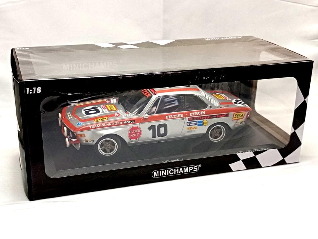 ミニチャンプス 1/18 BMW 2800 CS #10 スパ24H 1972