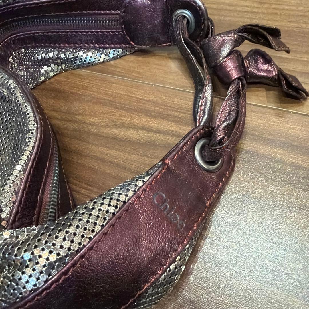 クロエ　Chloe メタリック　パーティバッグ