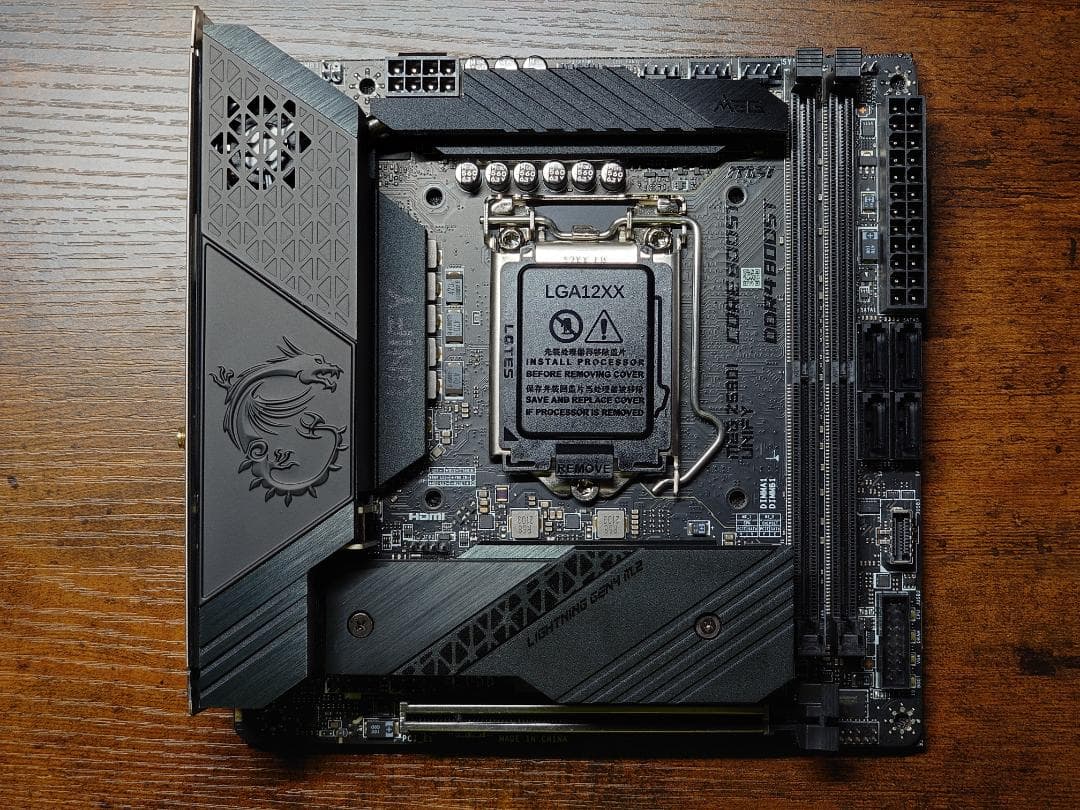 動作OK MSI MEG Z590I UNIFY Mini-ITX マザーボード