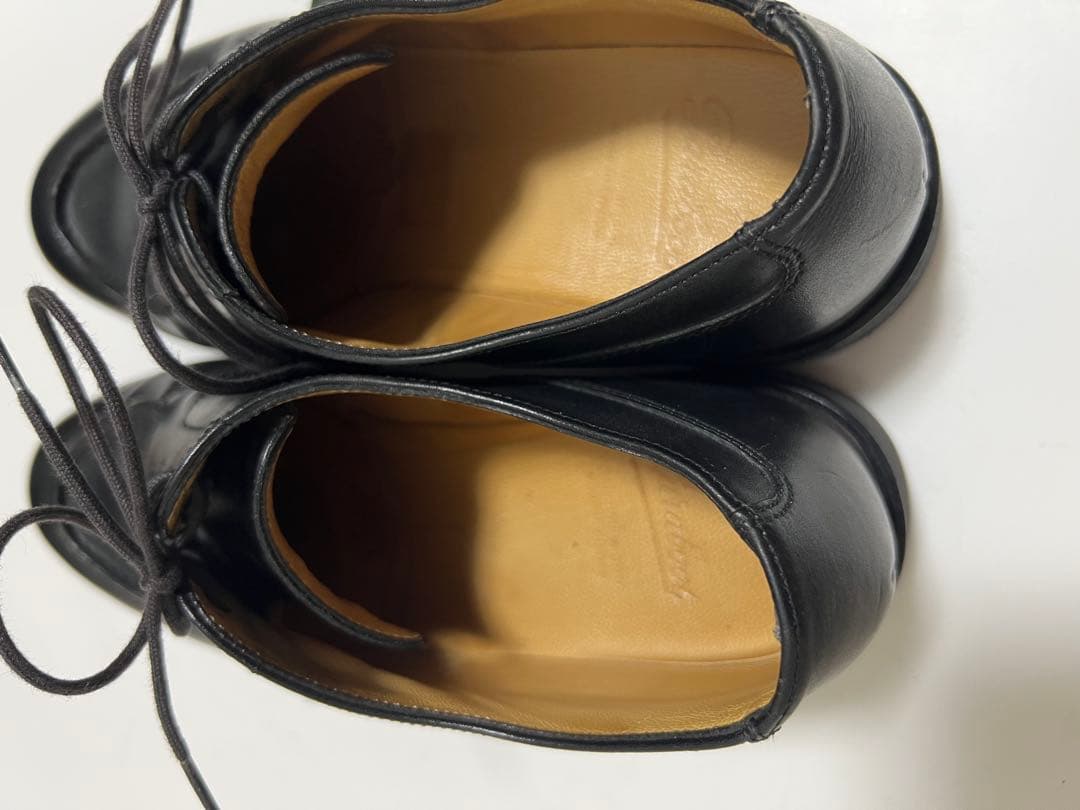 パラブーツ シャンボード Uチップ 革靴 ブラック