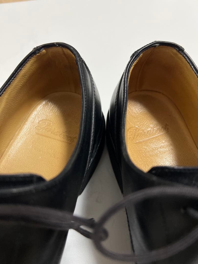 パラブーツ シャンボード Uチップ 革靴 ブラック