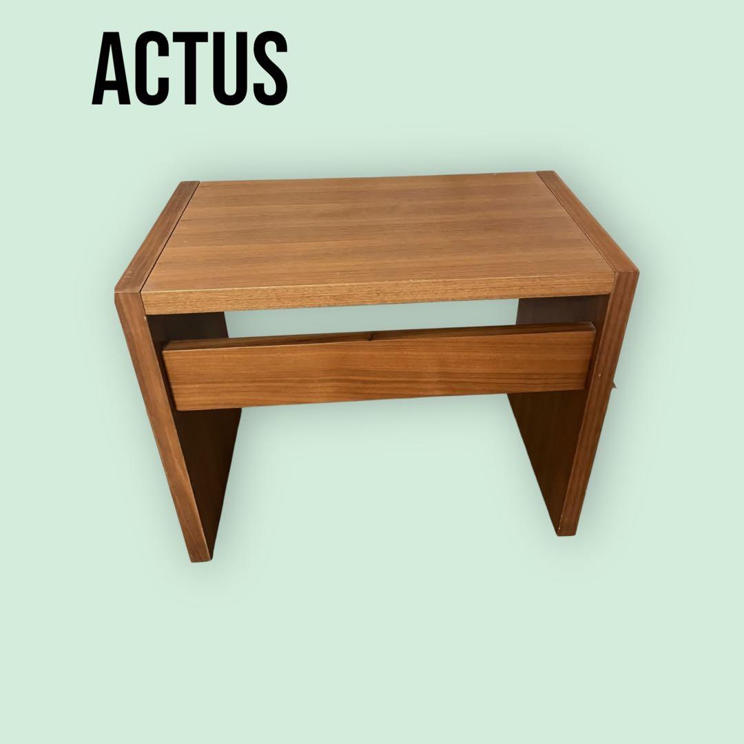 な*フ様 アクタス　actus サイドテーブル　ウォルナット材　突板