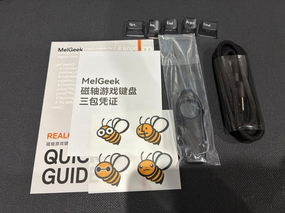 キーボード MelGeek REAL67 Calcium Transparent Gray