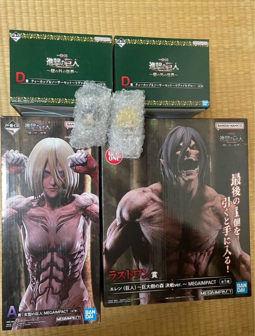 進撃の巨人 一番くじ　A賞 女型の巨人　ラストワン賞 エレン 新品