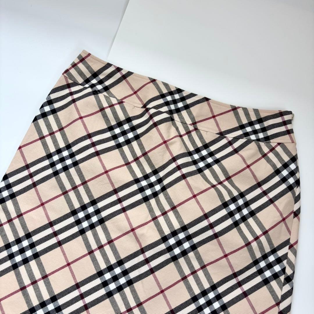 美品 大きいサイズ13BR バーバリーロンドン ノバチェック スカート
