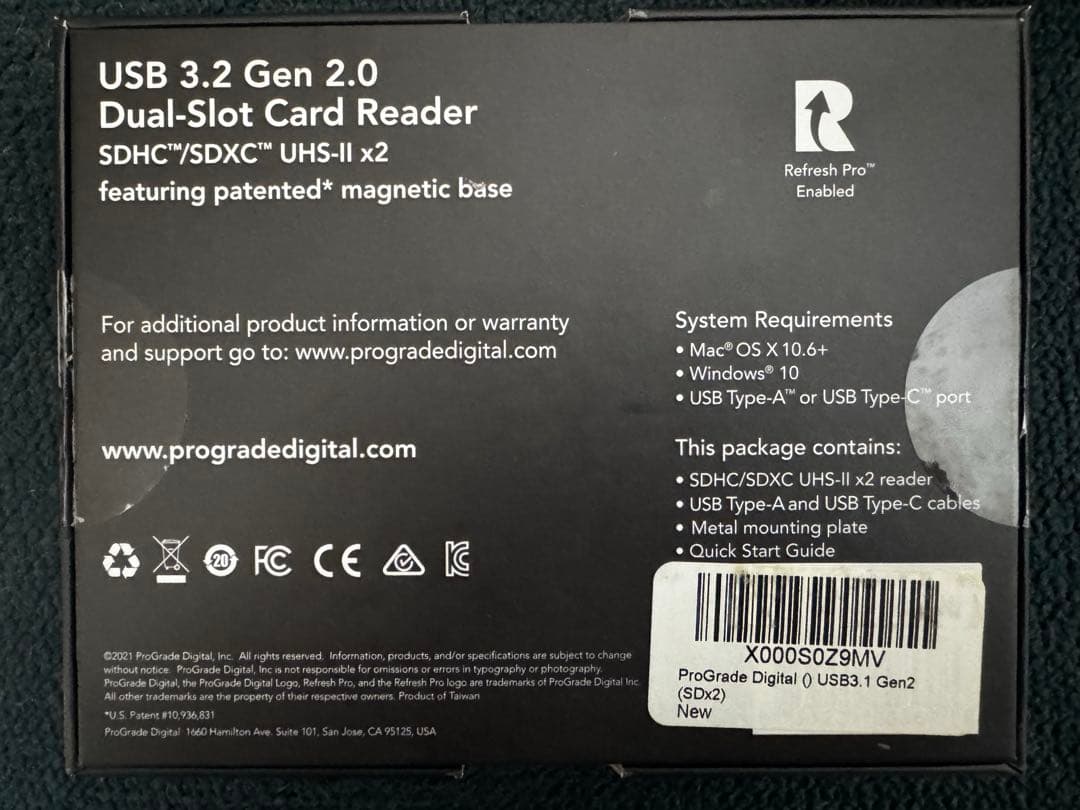 ProGrade Digital USB 3.2 Gen 2 カードリーダー