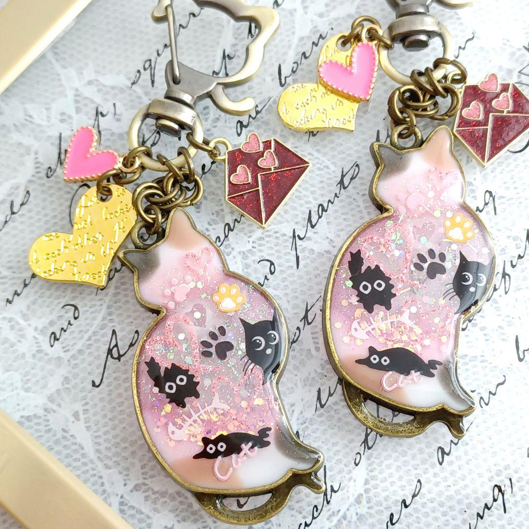 ♡バレンタイン♡アマビエさん① 板チョコ　　他レジンキーホルダー計6点