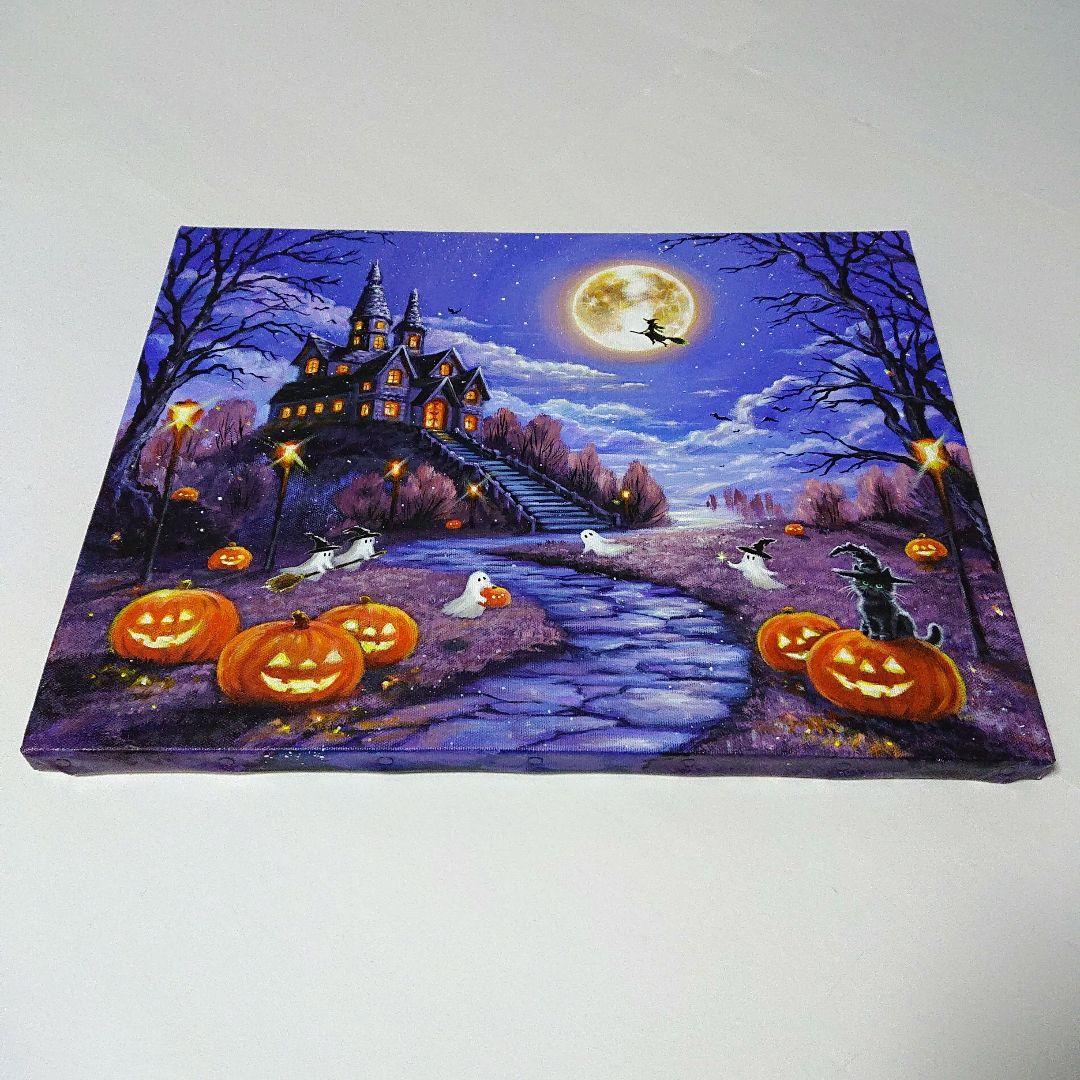 R*U様 【Halloween party】アクリル画 F6 風景画 絵画