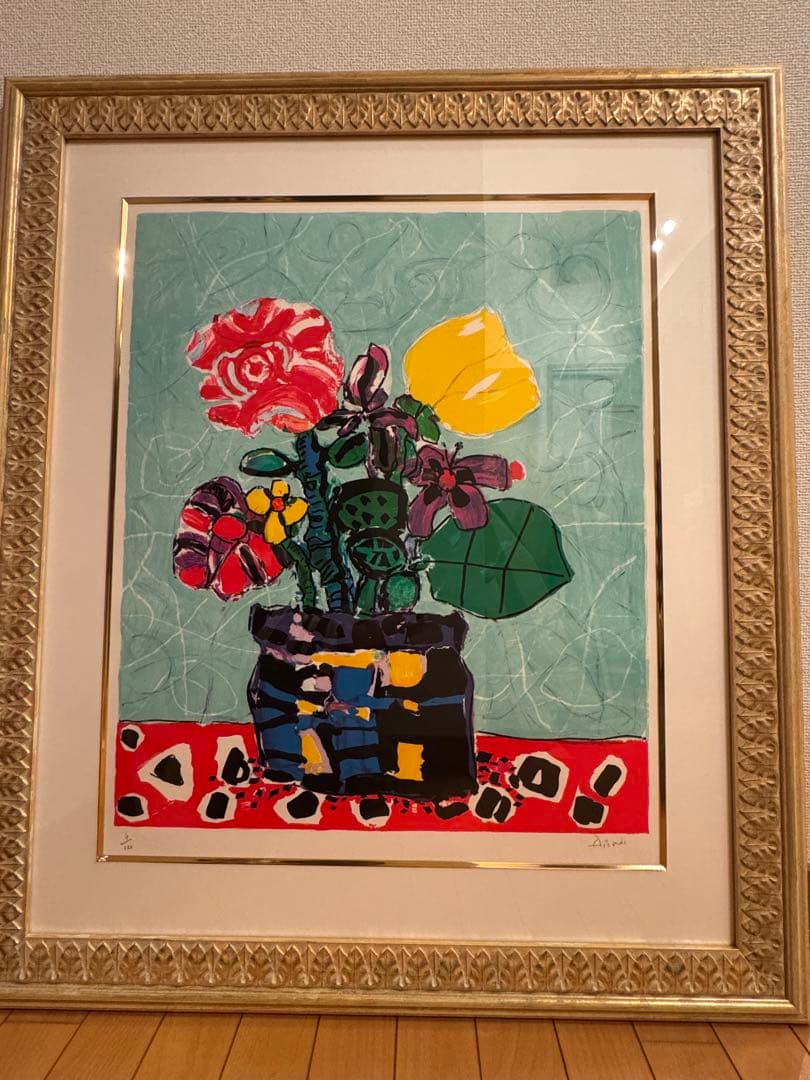 ポールアイズピリ 薄いブルーバックの花4/120