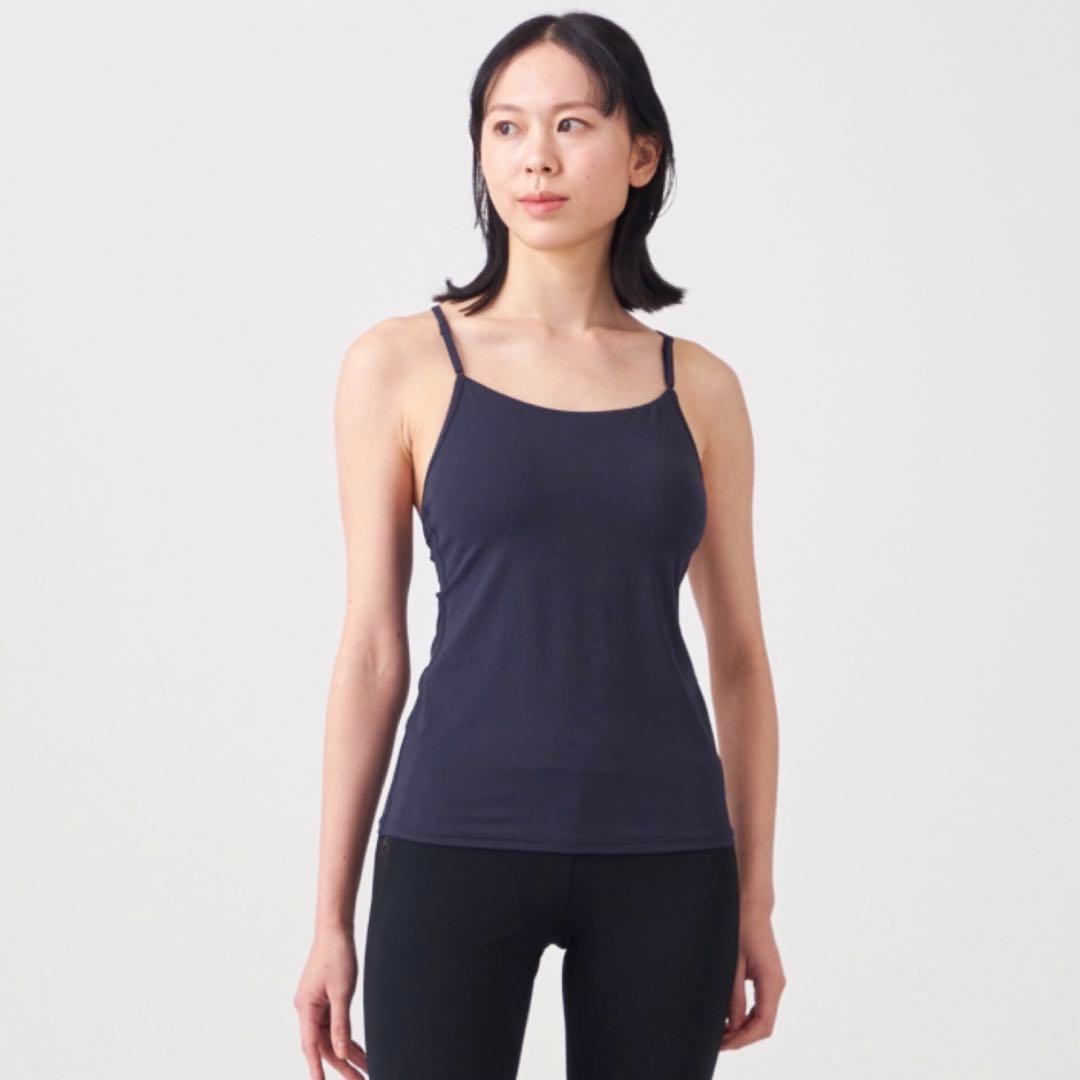 《美品》Chacott スキンロングトップ ネイビー M 【C BASIC】