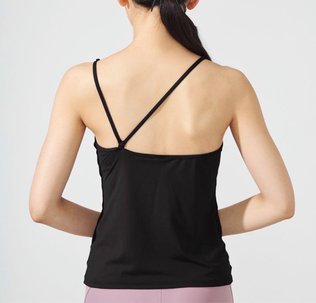 《美品》Chacott スキンロングトップ ネイビー M 【C BASIC】