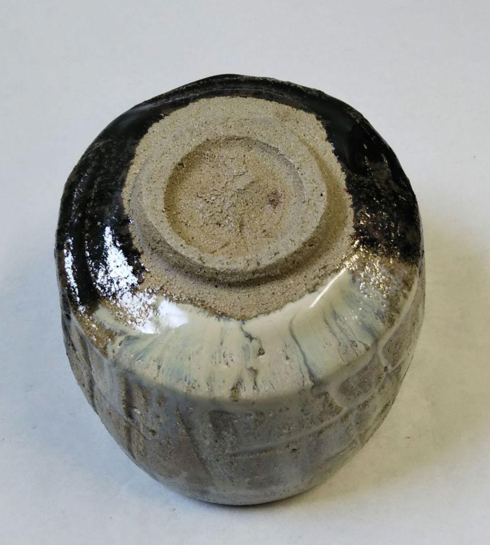 茶道具 茶碗 唐津焼 朝鮮唐津 沓茶碗 徳澤守俊 共箱