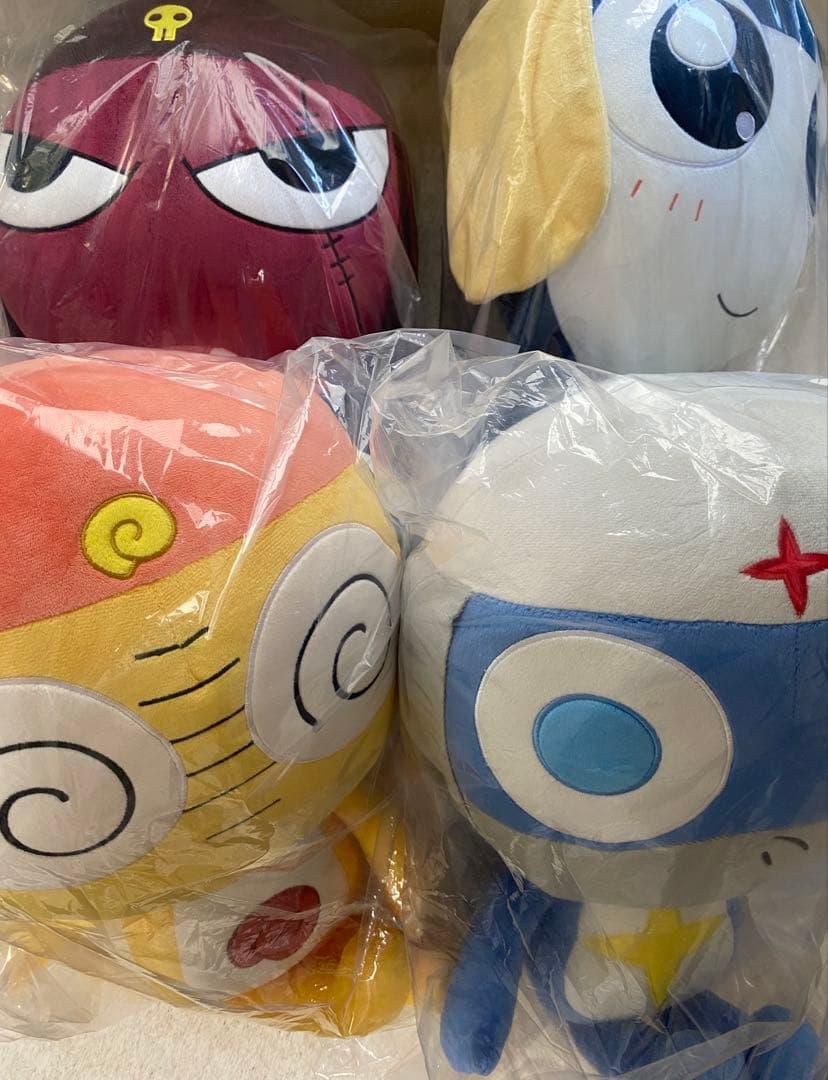 ケロロ軍曹 等身大ぬいぐるみ クルル ギロロ タママ ドロロ 4体セット