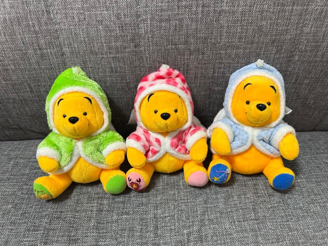 激レア！　くまのプーさん　12星座ぬいぐるみまとめ売り　ディズニーストア　タグ