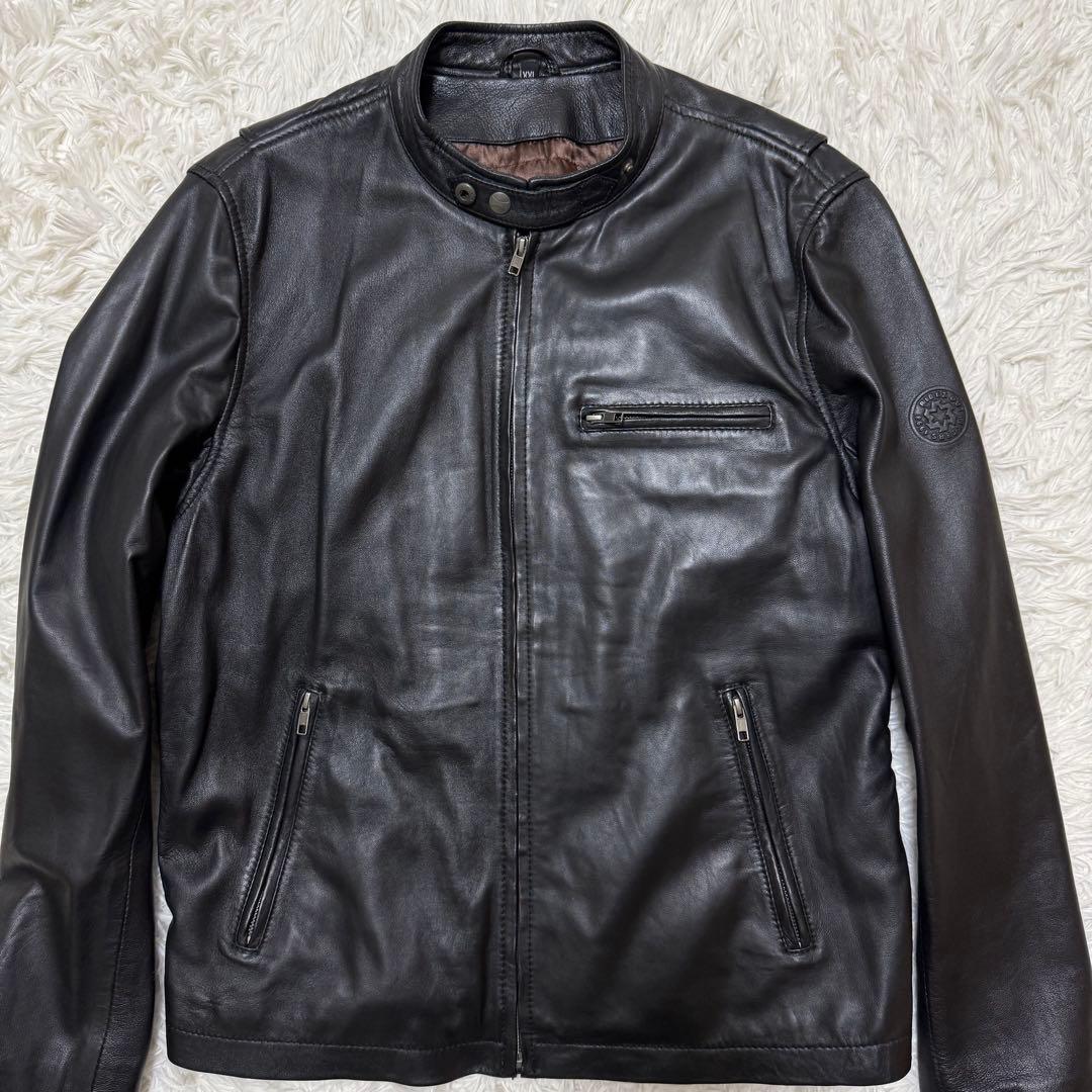 RIDEZ ラムレザー　ライダースジャケット