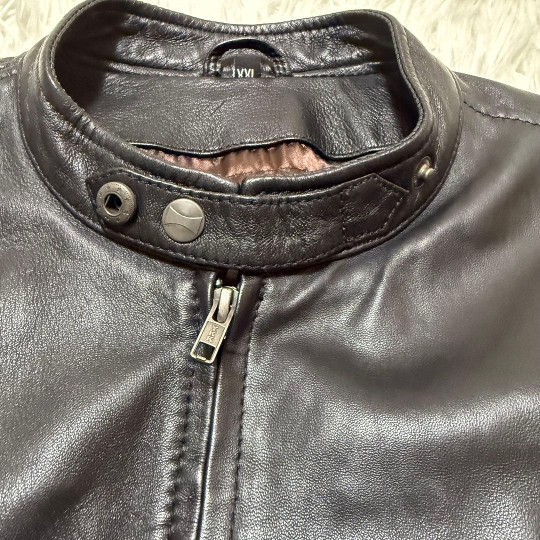 RIDEZ ラムレザー　ライダースジャケット