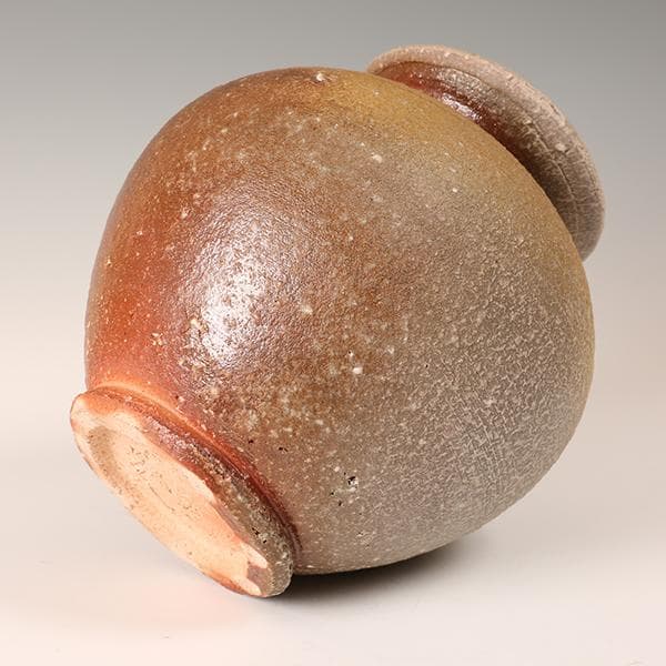 信楽焼【星野亨斉 造】◆自然紬壺◆ 【陶器・壺・花瓶・花入】