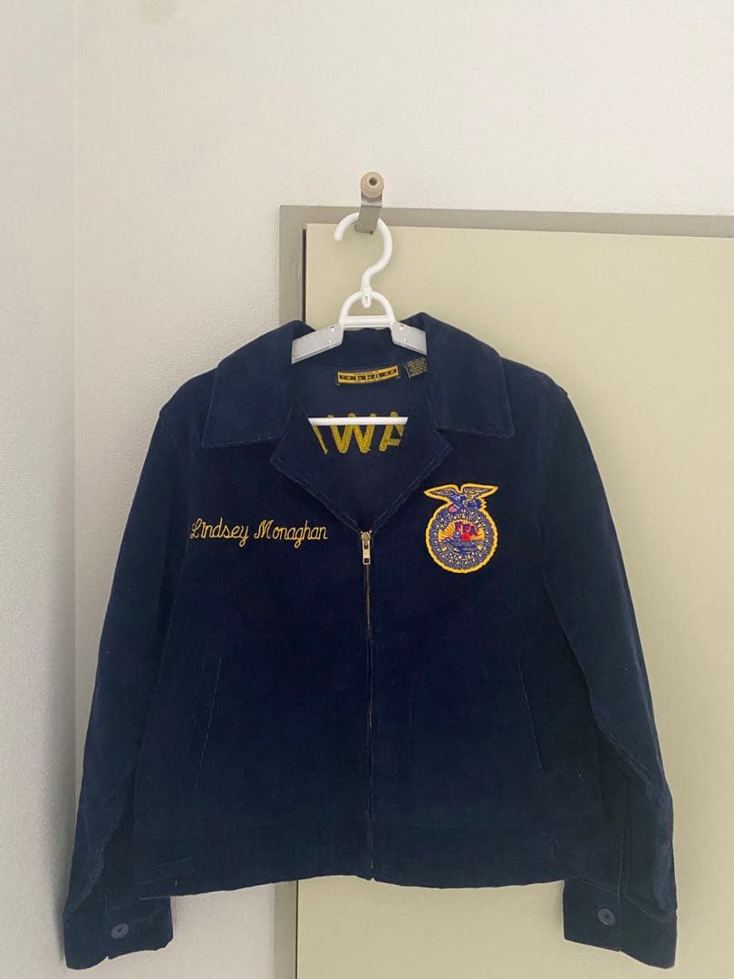 ★極美品★ 濃紺 FFA ジャケット ネイビー コーデュロイ ショート丈