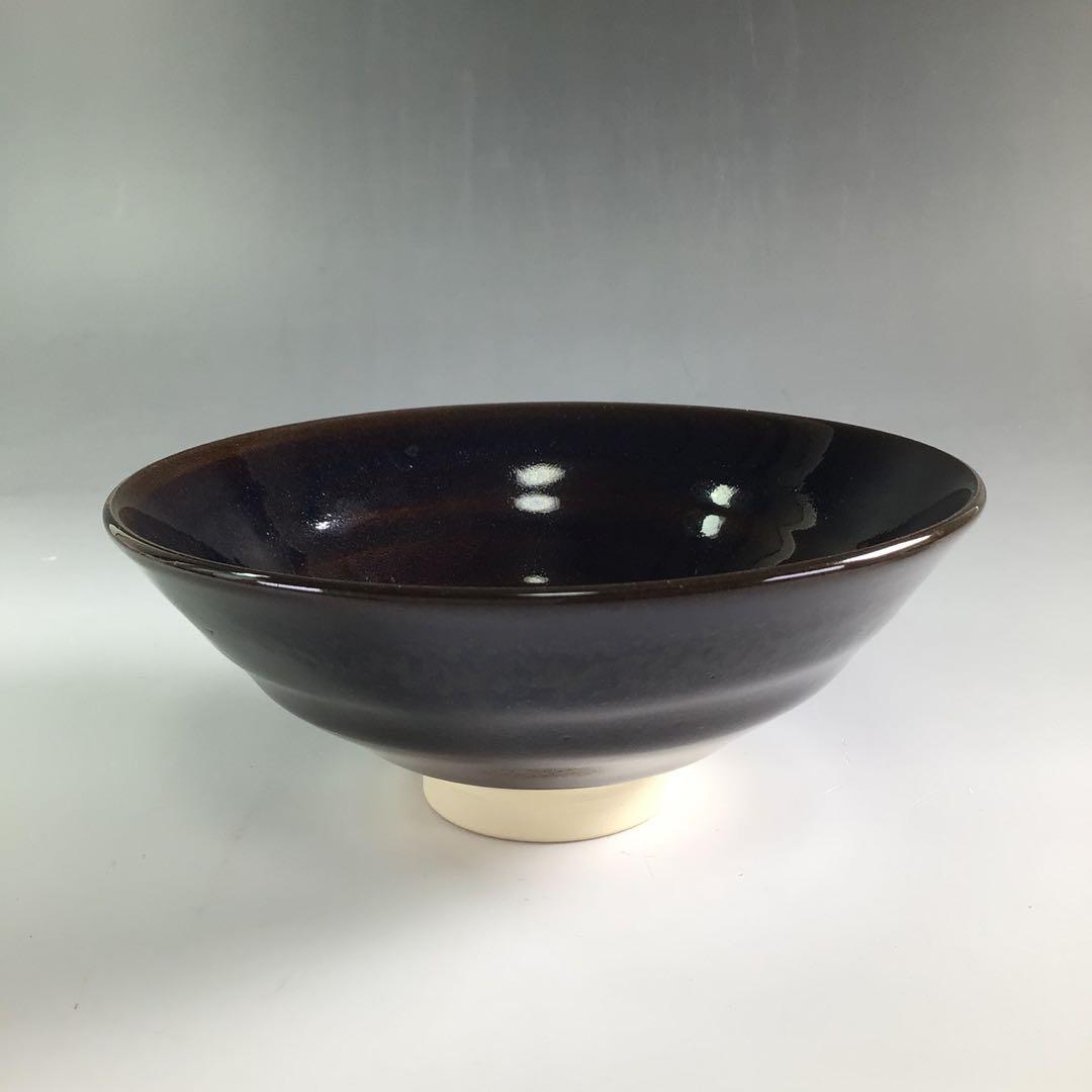 Ｒ５４７　茶碗　『京焼』『土渕善丕氐造』『木の葉天目茶碗』　抹茶碗　共箱　茶道具