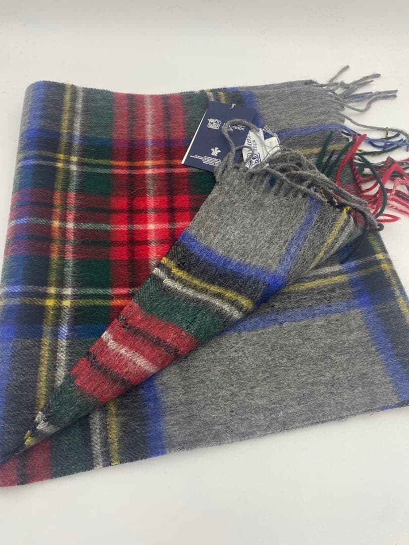 JOHNSTONS ジョンストンズ 中判チェックストール　グレースチュワート