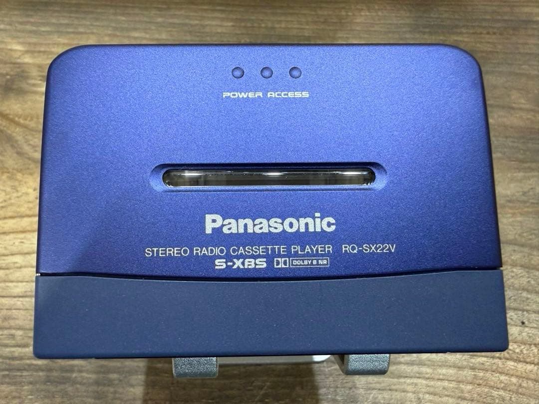 Panasonic RQ-SX22V ブルー ベルト交換済（予備ベルトも同梱）