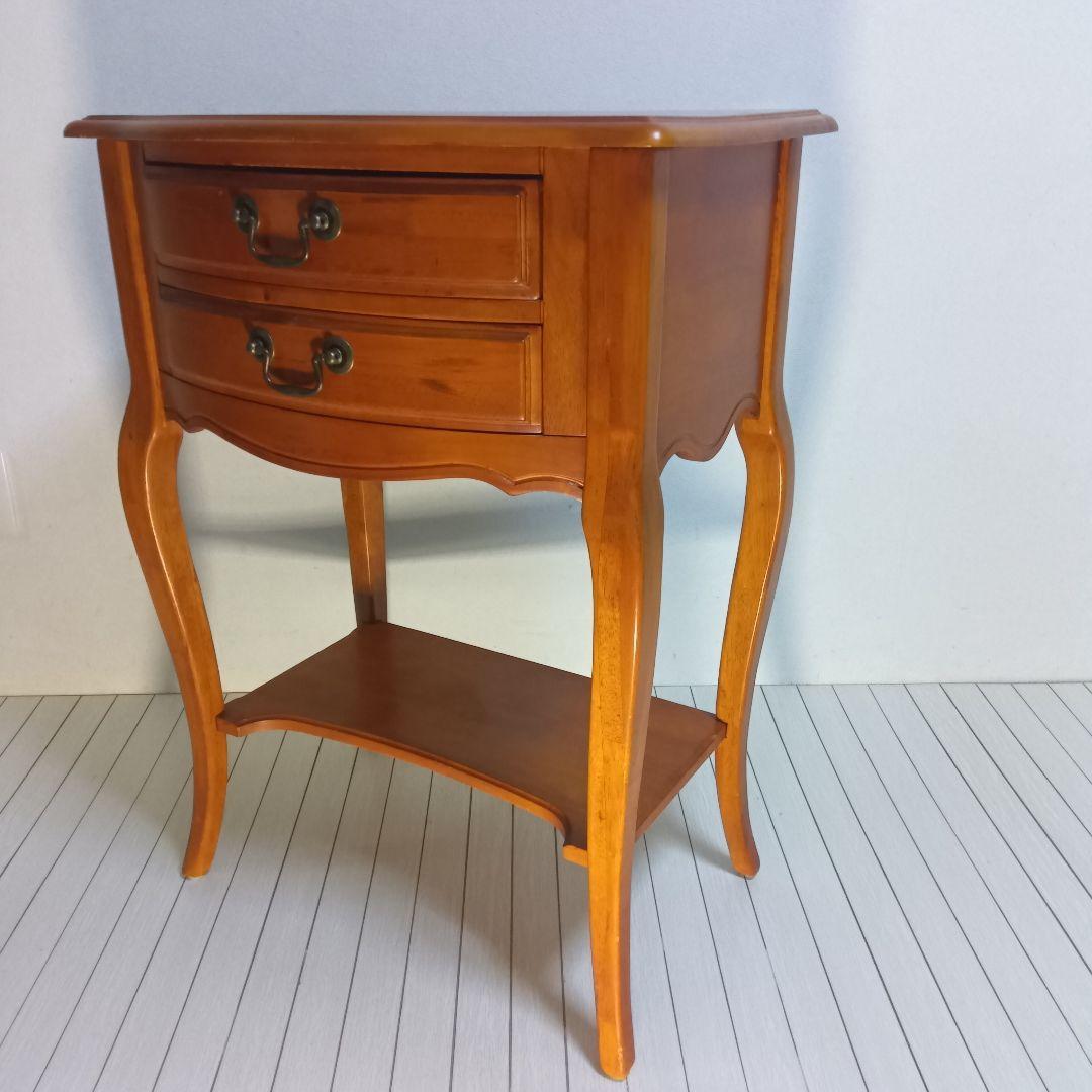 アンティーク調 猫脚 チェスト サイドテーブル コンソール 花台 電話台