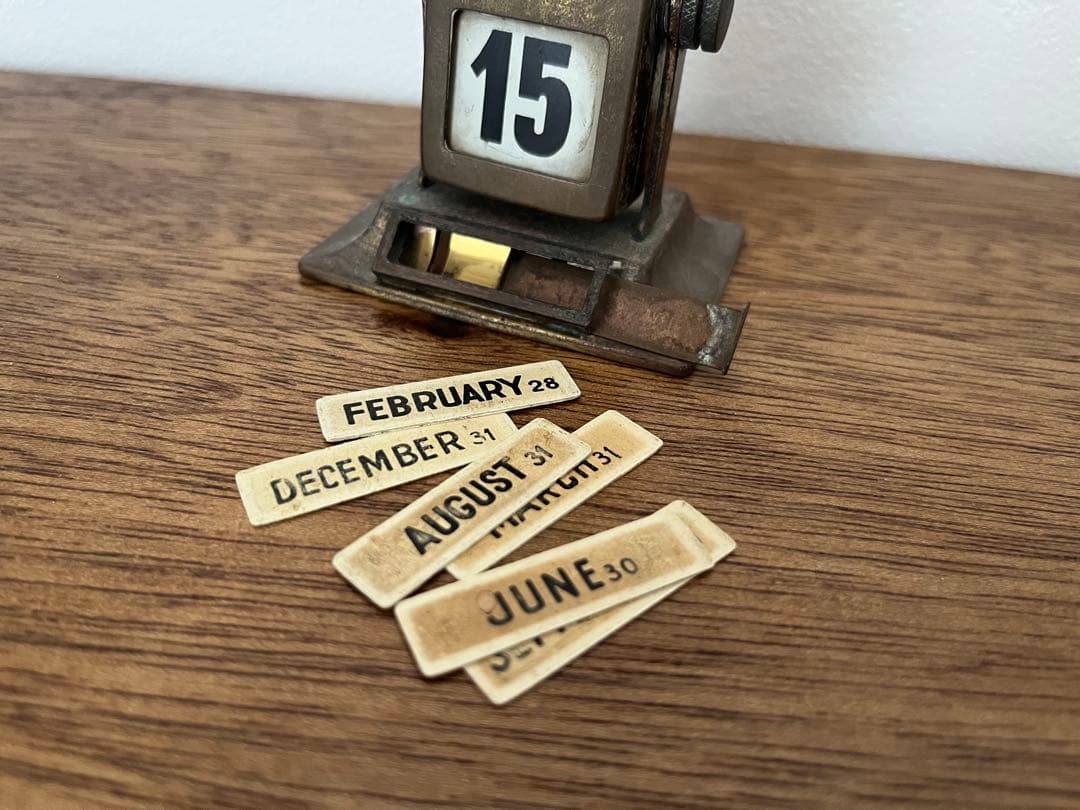 万年カレンダー 卓上 パタパタカレンダー　アンティーク