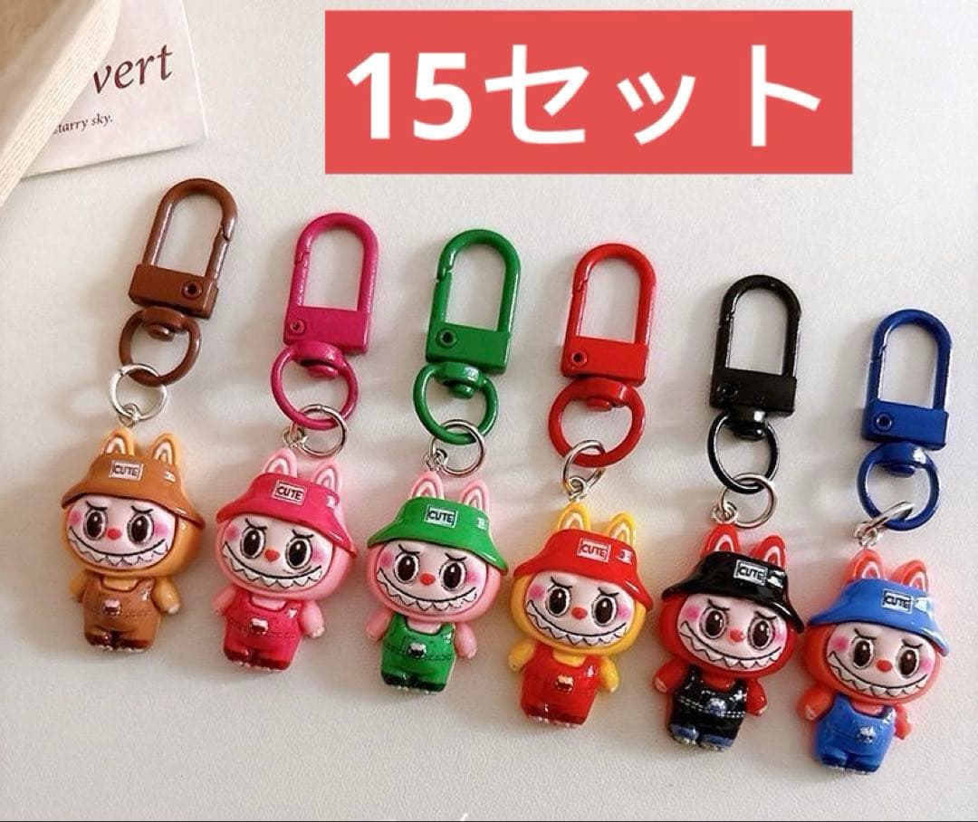 LABUBU ラブブ ステッカー 50枚10セット、キーホルダー 30セット