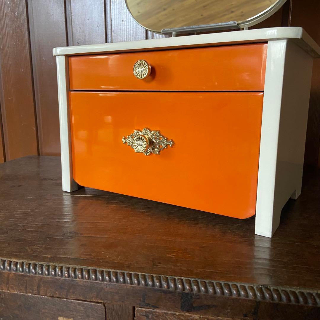 昭和レトロ　アンティーク　ドレッサー　ミニ鏡台