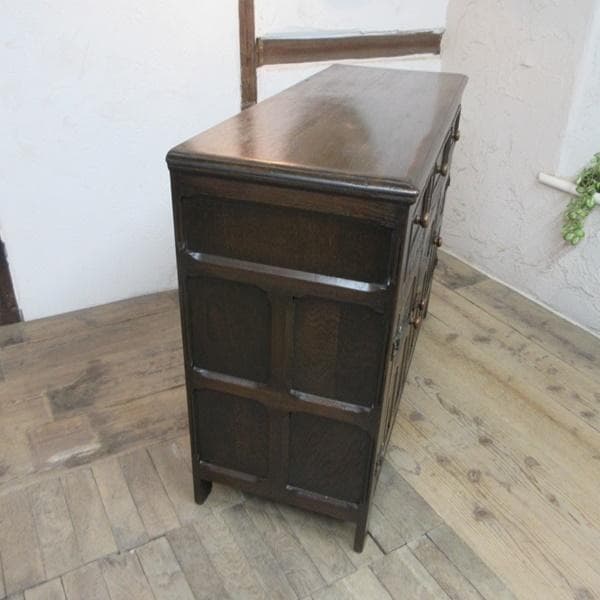 イギリス アンティーク 家具 サイドボード キャビネット 店舗什器 6801d