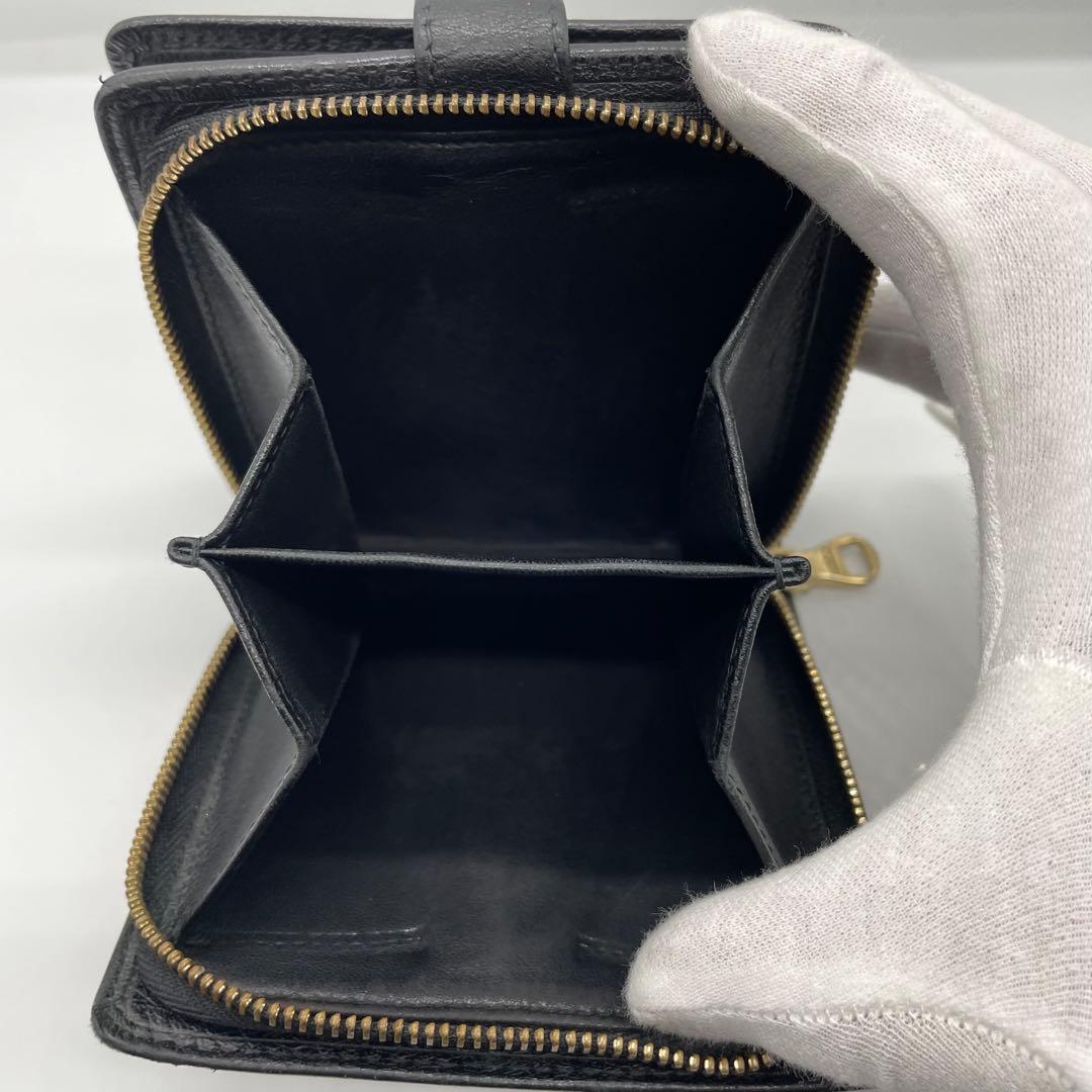 【良品】 LOEWE ロエベ アナグラム レザー 折り財布