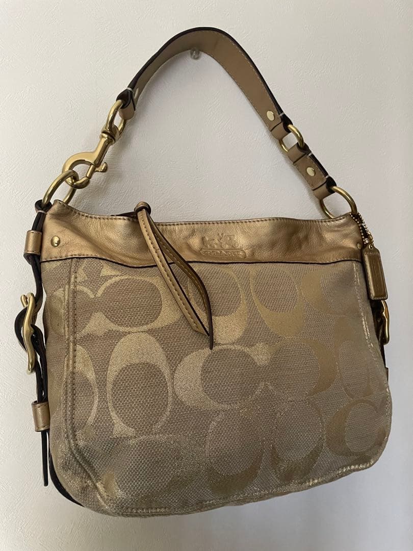 【未使用】COACH シグネチャー ソーホー ワンショルダーバッグ ゴールド