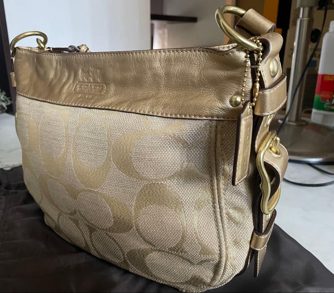 【未使用】COACH シグネチャー ソーホー ワンショルダーバッグ ゴールド