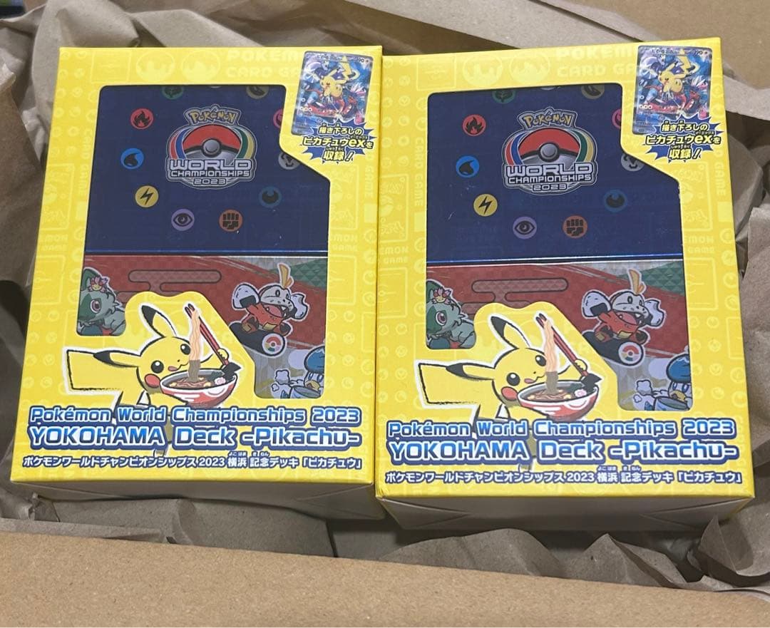 [2個セット] 　WCS2023横浜記念デッキ【ピカチュウ】プロモ付き