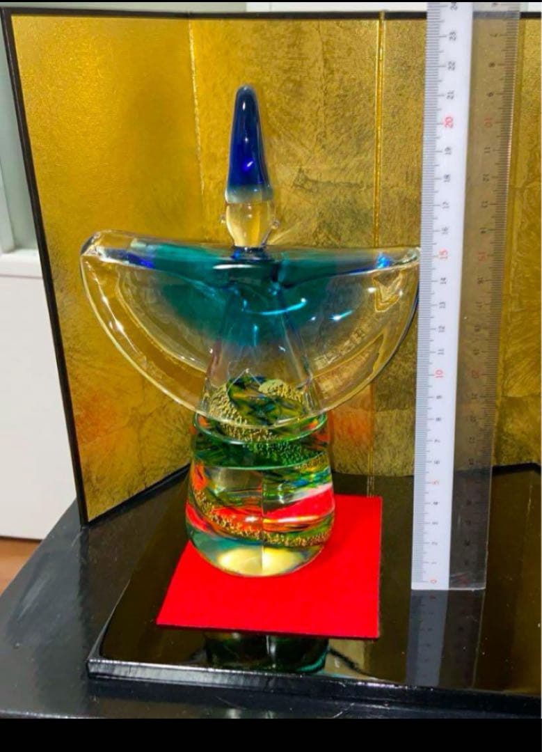 ガラス製お雛様　 高さ約30cm特大サイズ
