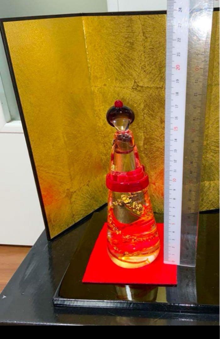 ガラス製お雛様　 高さ約30cm特大サイズ