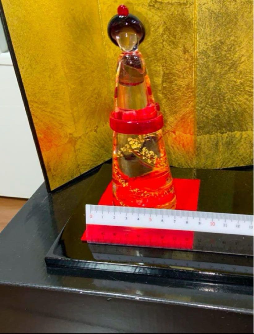 ガラス製お雛様　 高さ約30cm特大サイズ