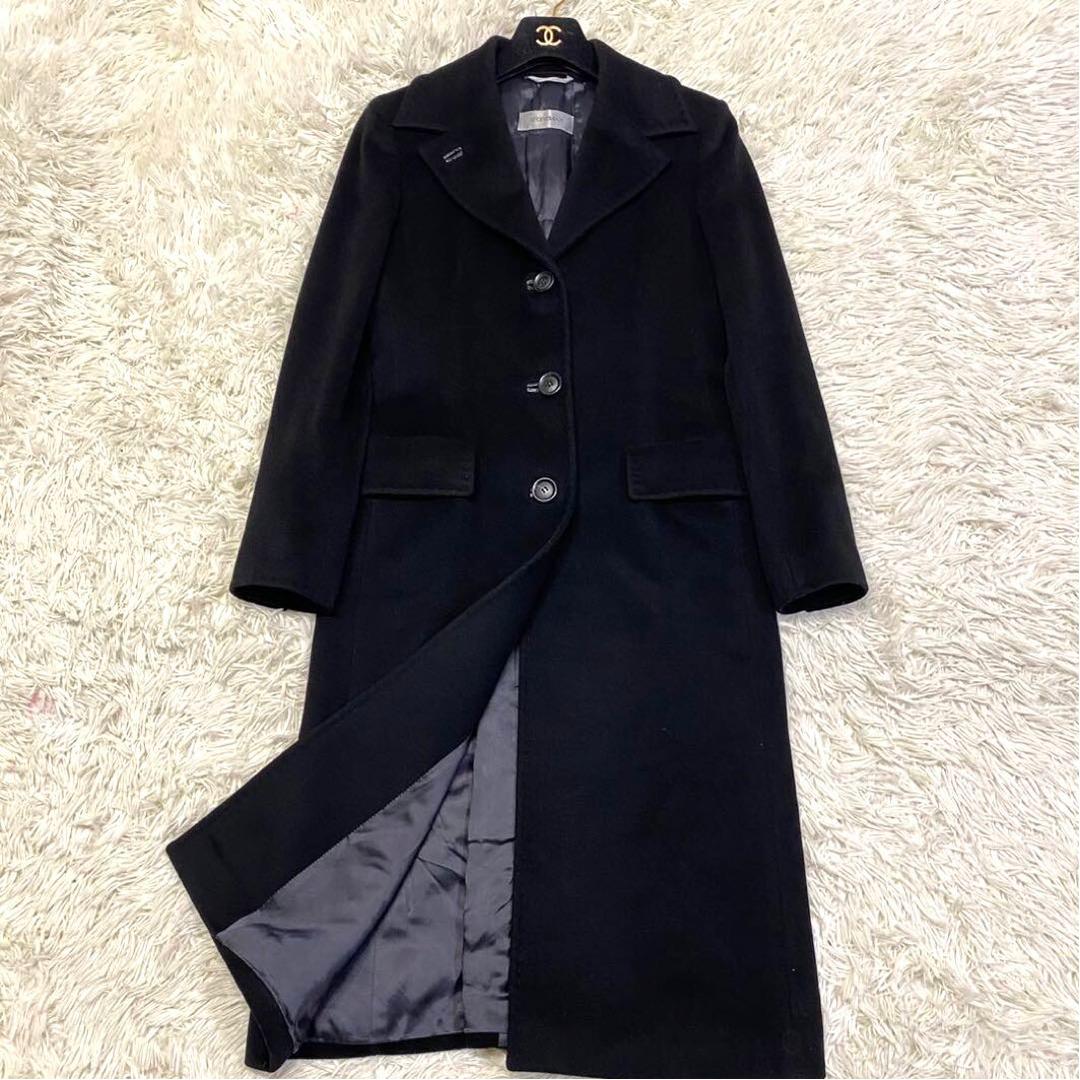 【美品✨】SPORT MAX ロング チェスターコート カシミヤ 女優襟 黒38