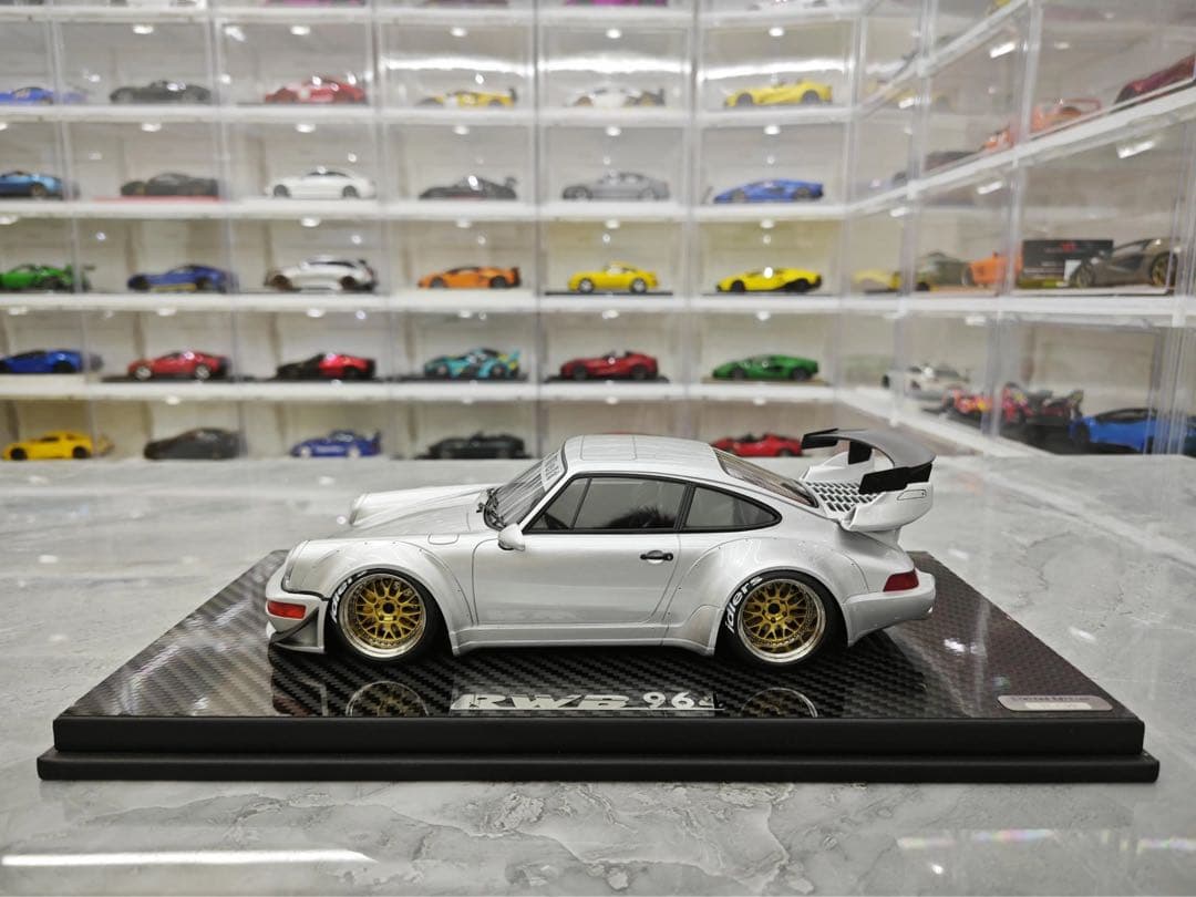 TGM モデル 1/18 ポルシェ 964 RWB シルバー ミニカー