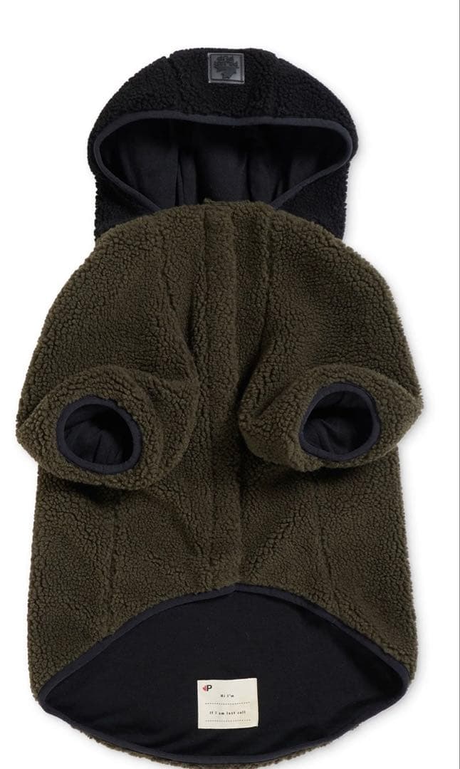 PAJAR 犬用フード付きコート オリーブグリーン